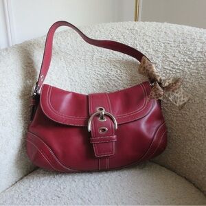 Vintage Red Coach Soho Bag